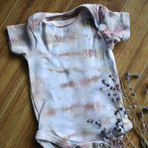 Newborn hand-dyed onesie